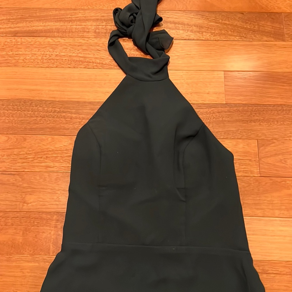 Amsale Dark green bridesmaid dress